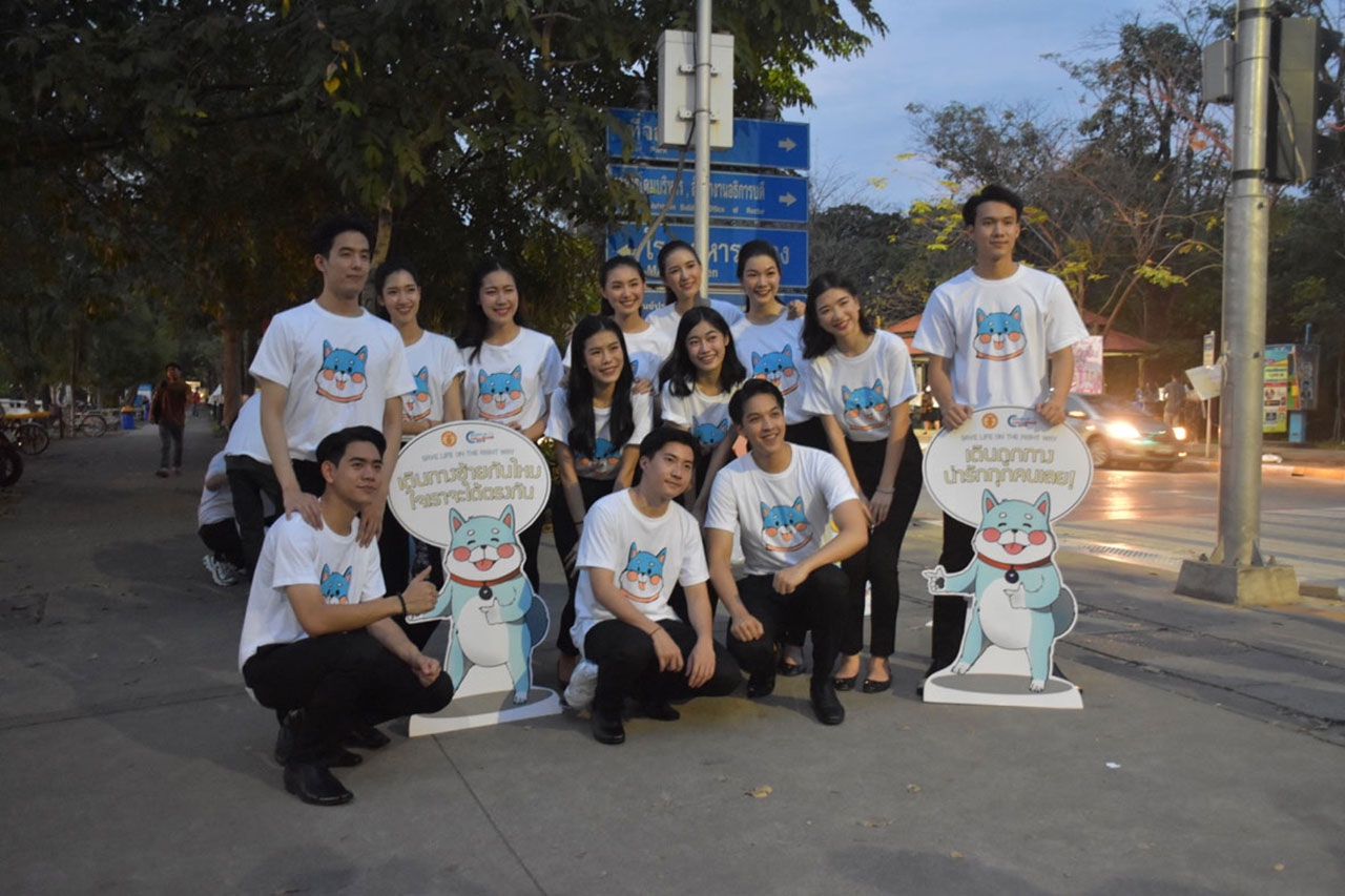 รณรงค์ภายในมหาวิทยาลัยธรรมศาสตร์ เพื่อการเดิน และปั่นจักรยานให้ถูกช่องทาง