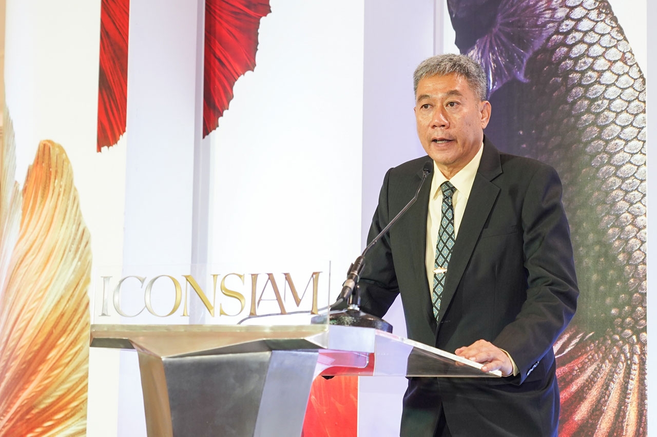 ดร.อดิศร พร้อมเทพ อธิบดีกรมประมง กระทรวงเกษตรและสหกรณ์ เป็นประธานกล่าว