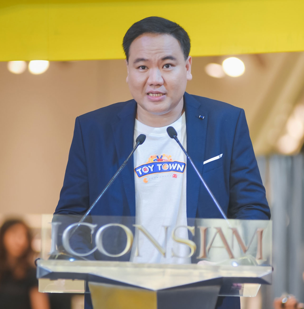 สุรเชษฐ์ อัศวเรืองอนันต์ รองประธานเจ้าหน้าที่บริหารฝ่ายสื่อโฆษณา บมจ. เมเจอร์ ซีนีเพล็กซ์ กรุ้ป กล่าวเปิดงาน