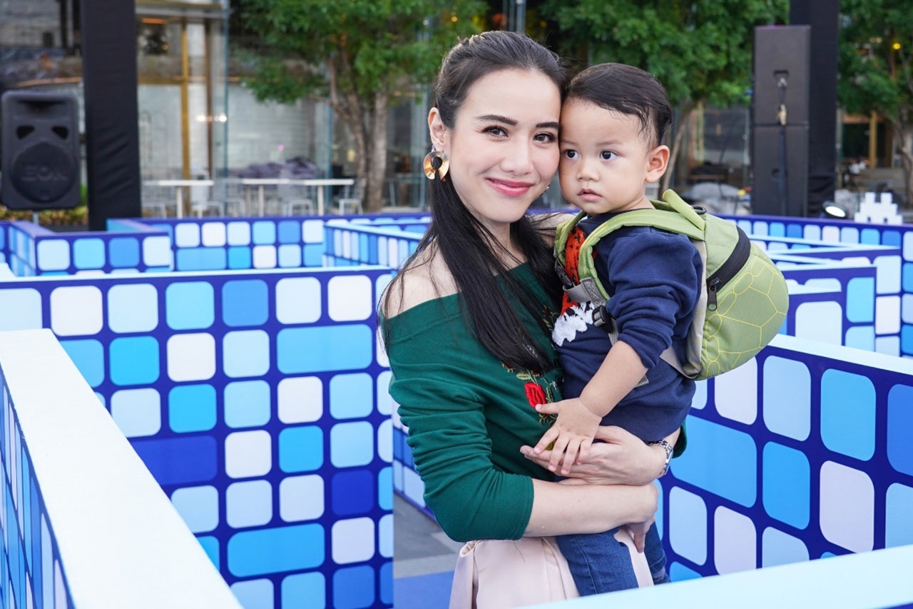 วิมลลักษณ์ จงรัตนเมธีกุล และน้องล็อตโต้