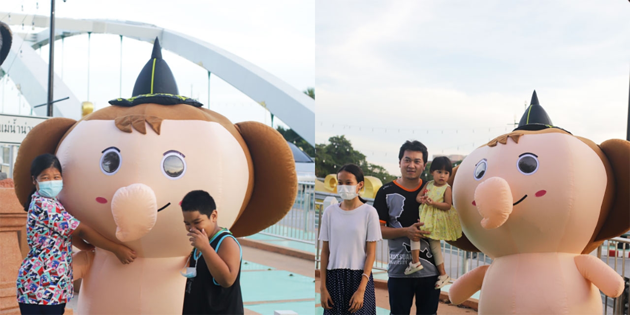 ต้าวขุน เยี่ยมแฟนๆ สวนสาธารณะริมน้ำน่าน จังหวัดพิษณุโลก