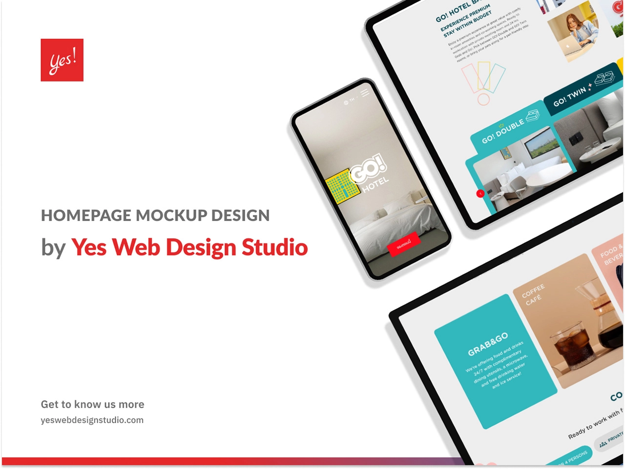 ตัวอย่างเว็บไซต์ที่ออกแบบโดย Yes Web Design Studio