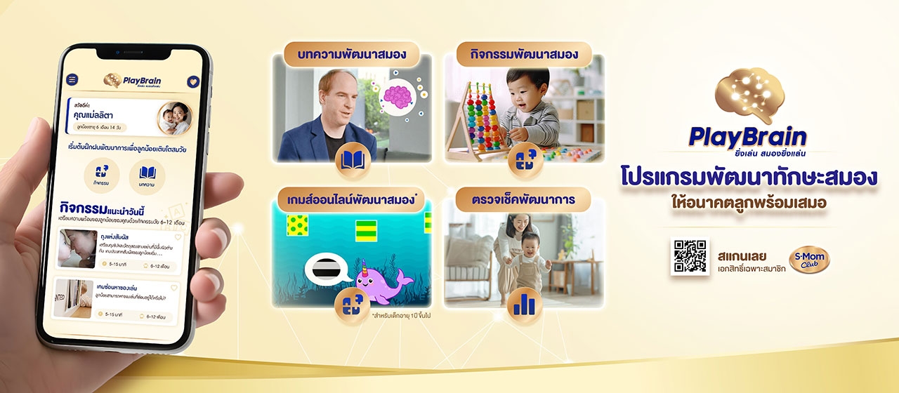 PlayBrain ยิ่งเล่น สมองยิ่งแล่น คือ โปรแกรมพัฒนาทักษะสมองลูก