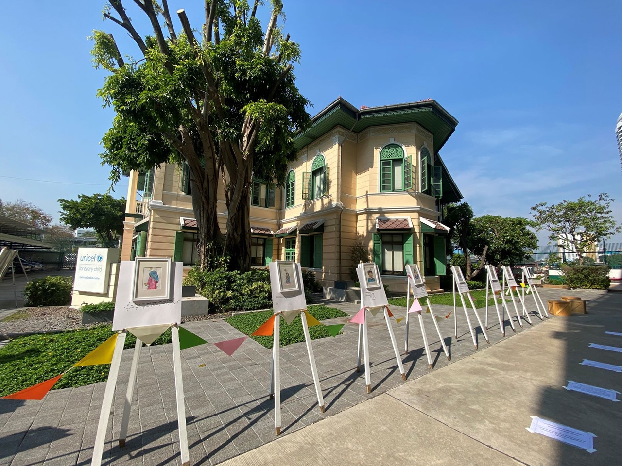 เด็กผู้ลี้ภัยในเมืองรวมตัวที่สำนักงานยูนิเซฟ ประเทศไทยเพื่อเล่าเรื่องราวและความหวังของพวกเขาต่อสาธารณะและผู้ตัดสินใจ