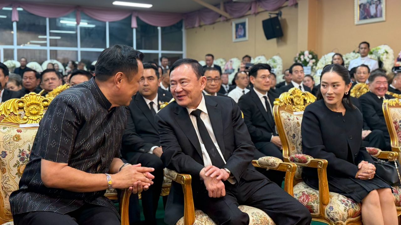 4 นายกฯ “ทักษิณ-อนุทิน-แพทองธาร-สมชาย” ร่วมงานศพ “เกรียง”