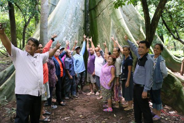 ถ่ายภาพเป็นที่ระลึก ต้นสะพุงยักษ์ อายุ 200 ปี