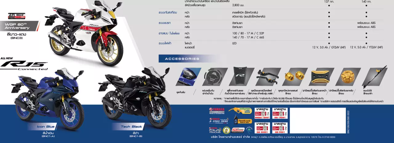 โผล่แล้ว BABY R1 New YAMAHA R15 Connected-ABS