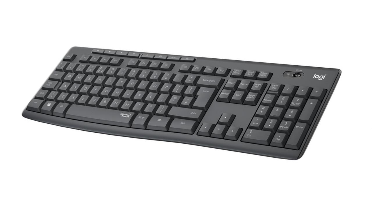 คีย์บอร์ดไร้สาย ยี่ห้อ Logitech รุ่น MK295 Keyboard SilentTouch
