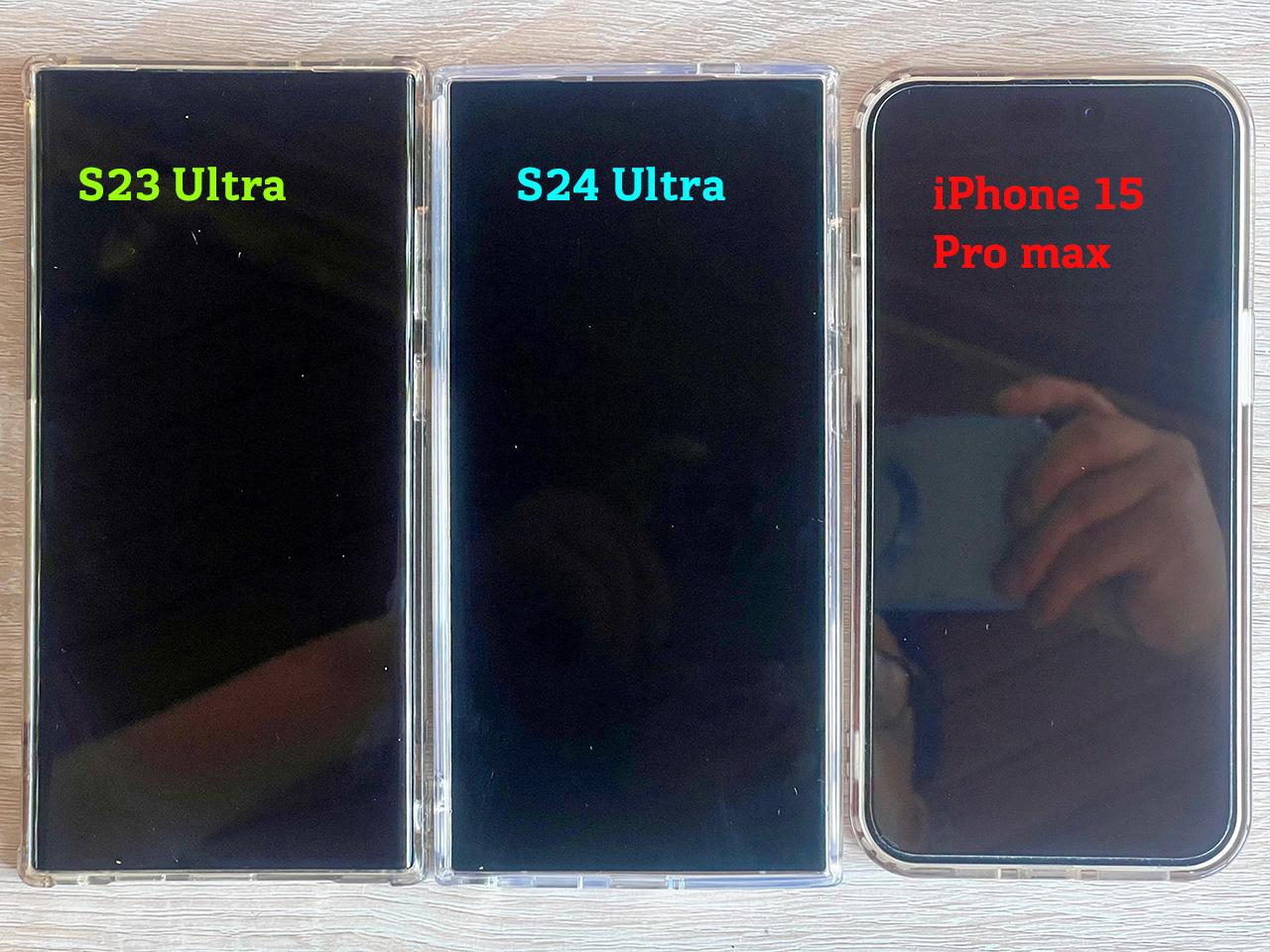 The S24 Ultra reduces glare very well.