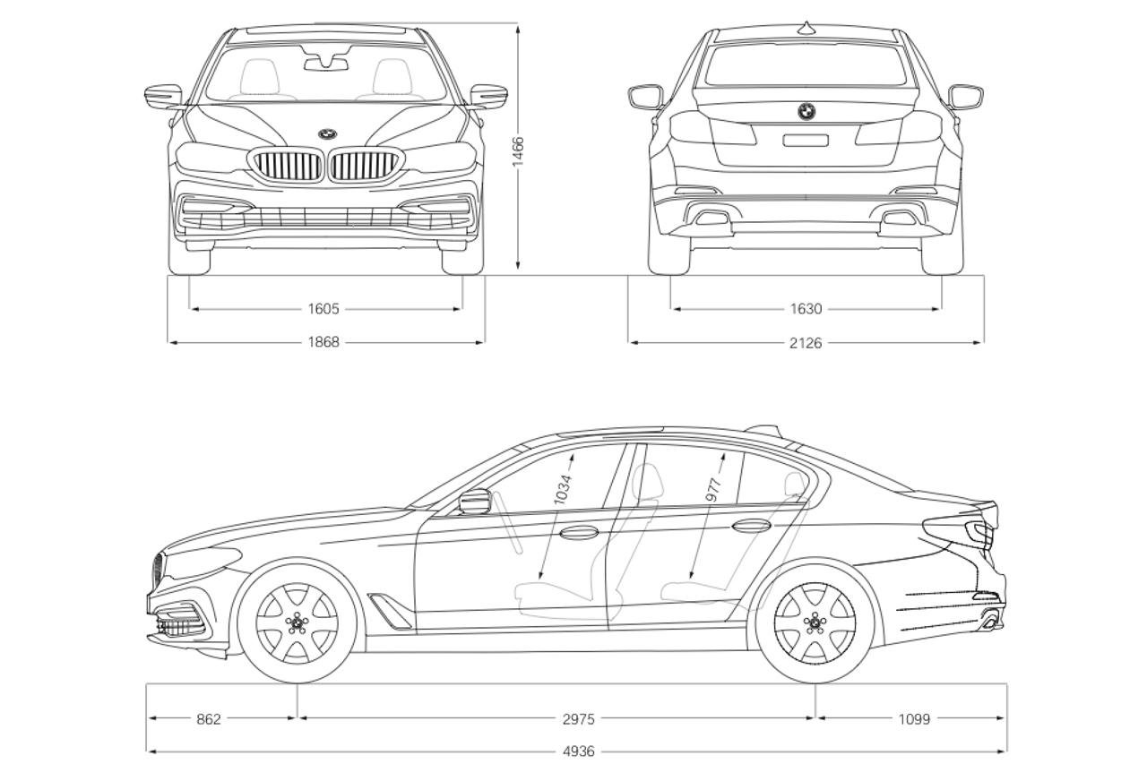 Bmw 520d размеры