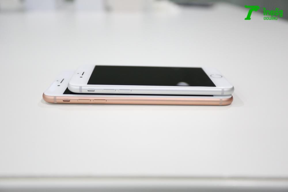 เทียบด้านข้าง iPhone 8 และ iPhone 8 Plus
