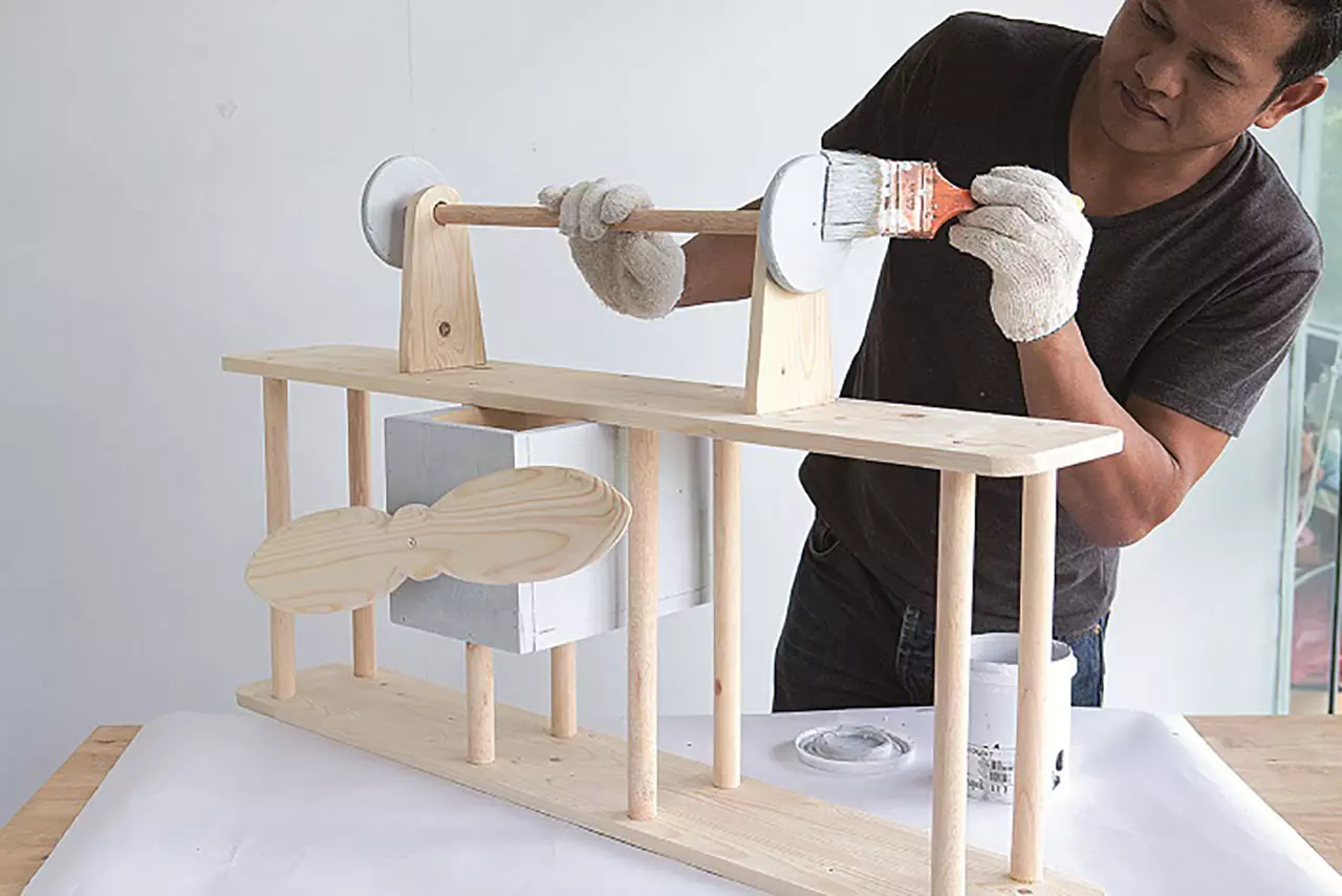 มาทำกันเถอะ! Airplane Shelf ชั้นวางของเครื่องบิน
