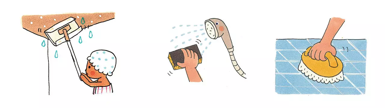 สุดเจ๋ง! วิธีทำความสะอาด ผนัง พื้น เพดานห้องอาบน้ำ ขจัดคราบในพริบตา