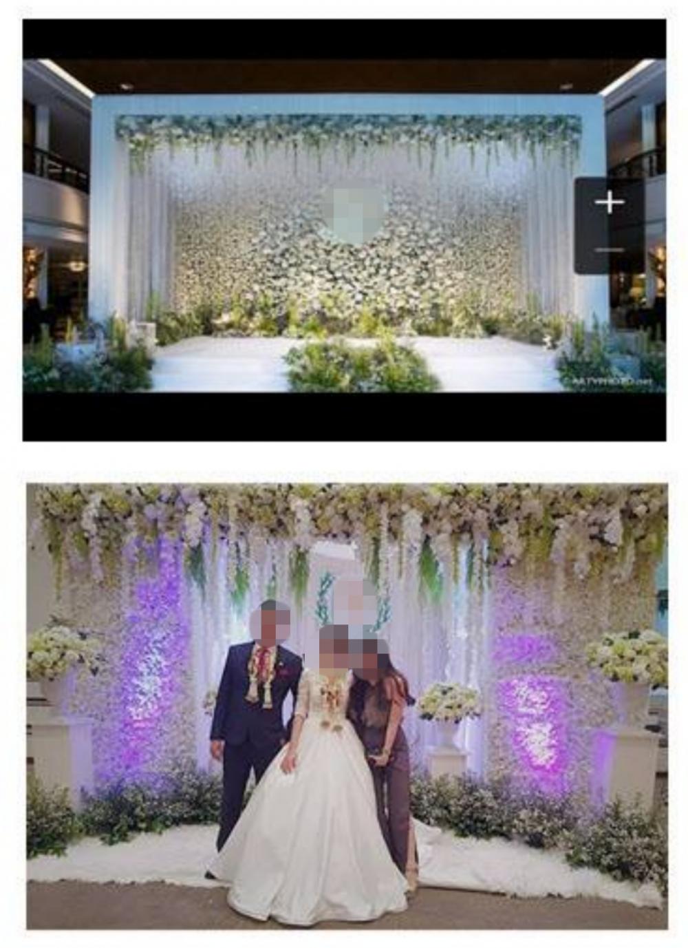 แบบที่อยากได้ (รูปบน) - แบบที่ทำให้ (รูปล่าง)