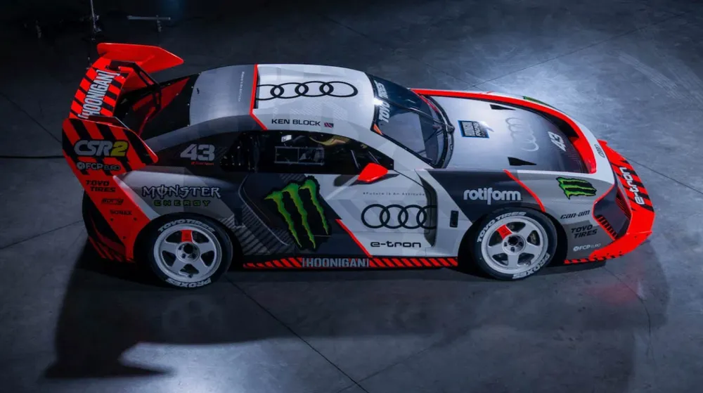 ชม เคน บล็อค ดริฟต์อย่างโหดในลาสเวกัสกับรถยนต์ไฟฟ้า Audi S1 HOONITRON