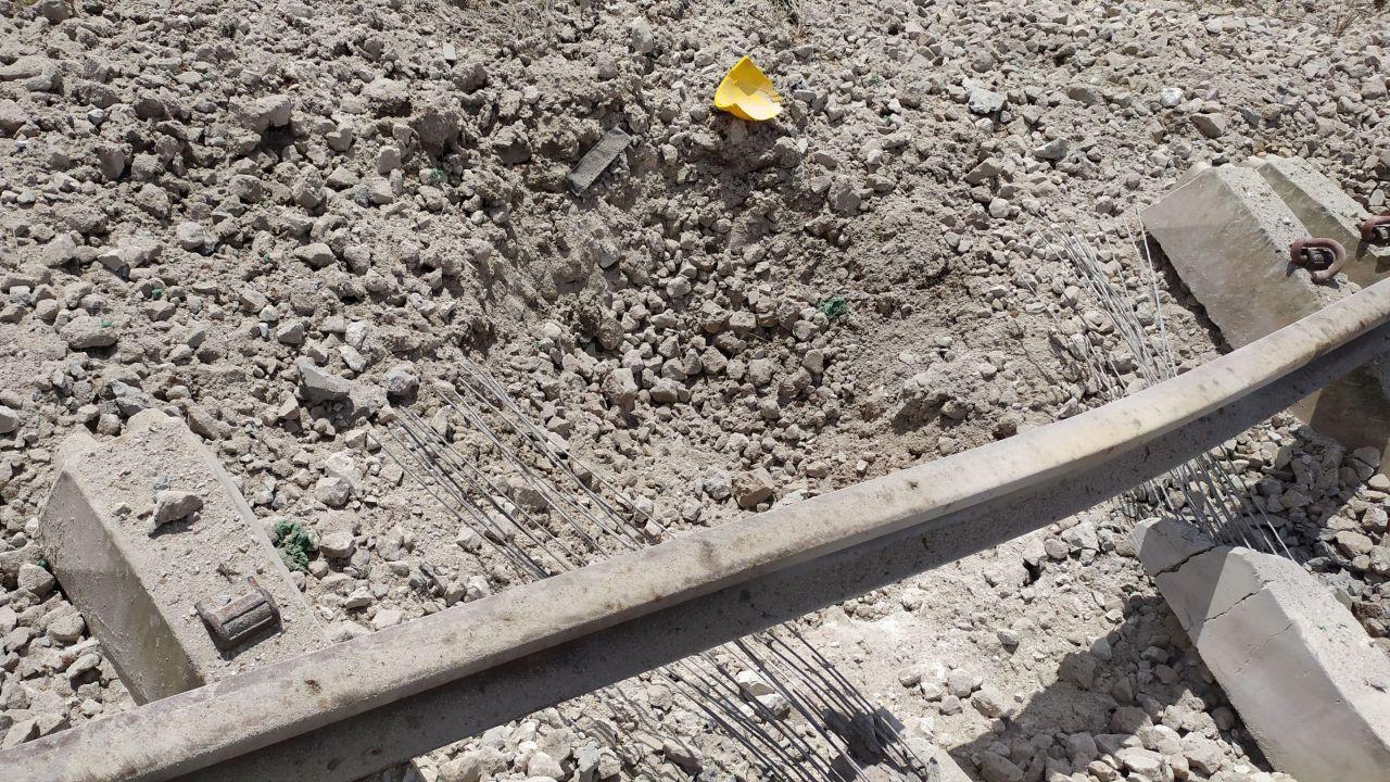 EOD scans the train tracks in Tha Pho subdistrict for safety purposes.  The officer recovers the convoy