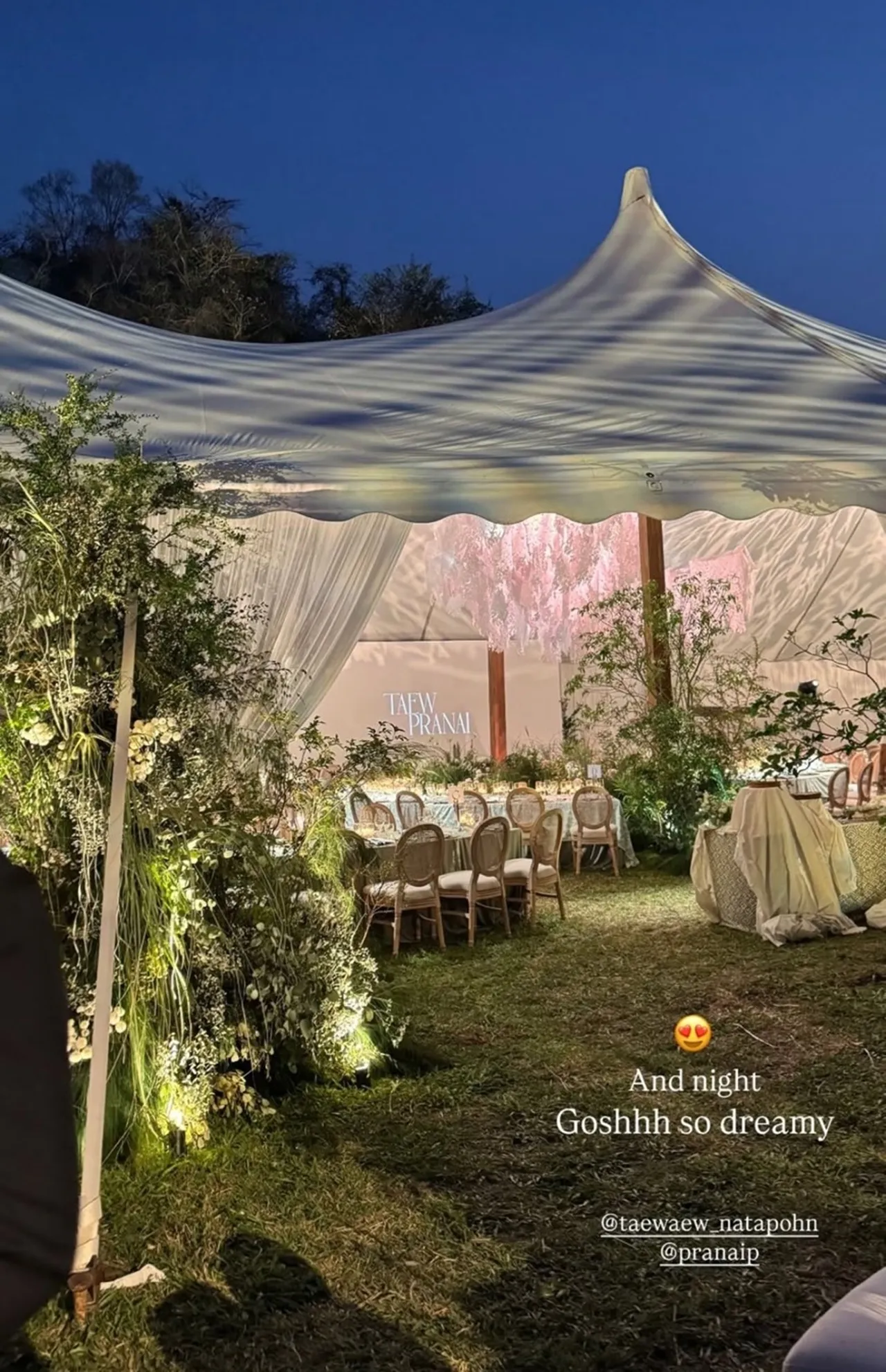 เปิดภาพ แต้ว - ไฮโซณัย จัดฉลองแต่งงานท่ามกลางไร่องุ่นในบรรยากาศโรแมนติก