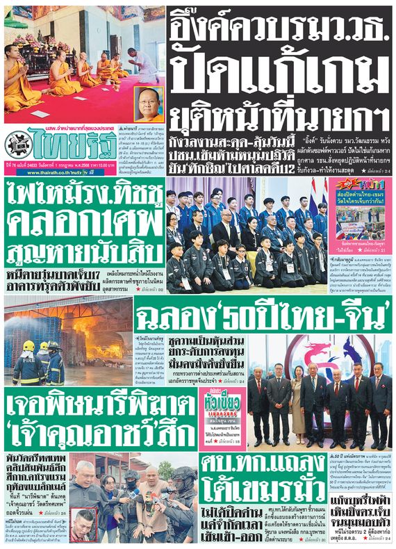 หนังสือพิมพ์ฉบับวันนี้