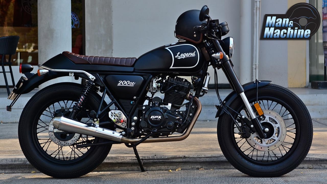 นักบิดไทยเทใจ GPX RACING-LEGEND 200 CC. มอเตอร์ไซค์เรโทรคาเฟ่ผลิตโดยคนไทย!
