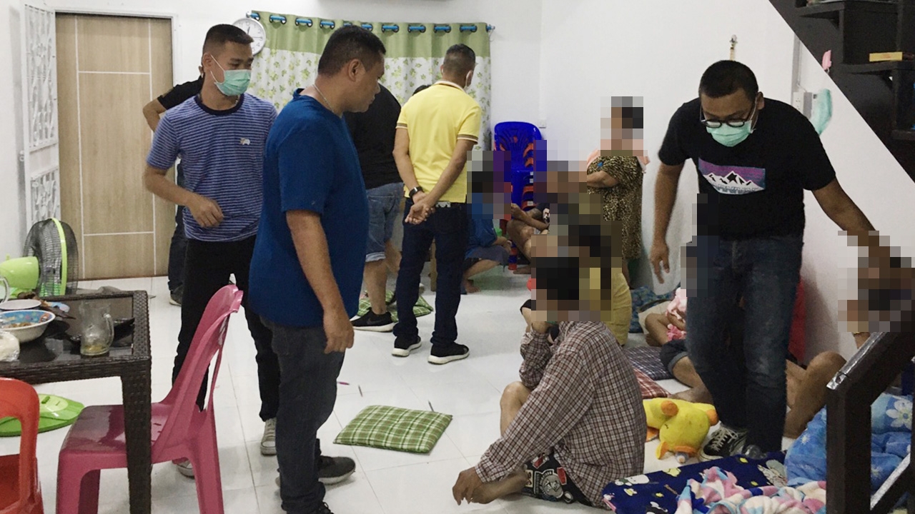 นนท์เจออีก บ่อนกำถั่วฝืน "เคอร์ฟิว" รวบยกวง คาทาวน์เฮ้าส์ ย่านปากเกร็ด