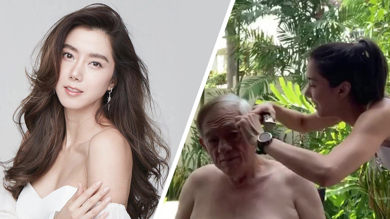 ชมลีลา ไอซ์ อภิษฎา ตัดผมให้คุณพ่อครั้งแรก เกร็งทั้งช่างและลูกค้า (คลิป)