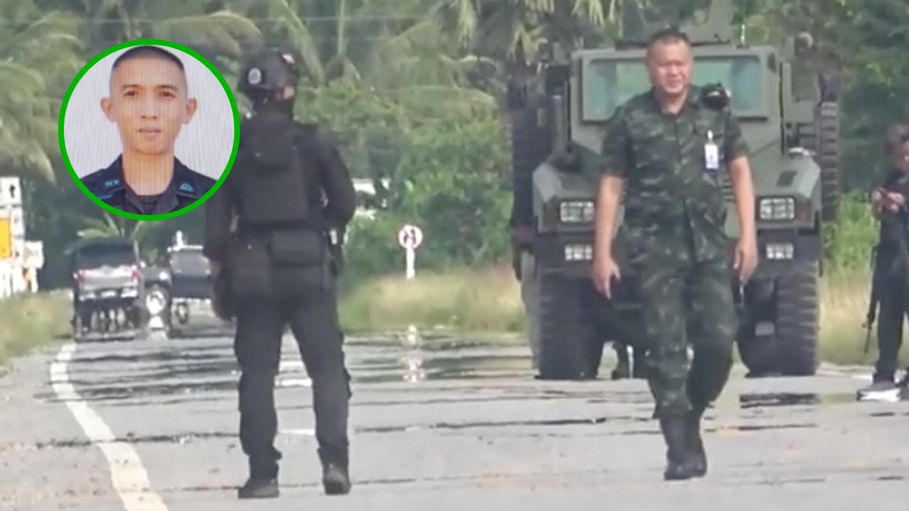 ด่วน คนร้ายกดระเบิด สังหารทหารพราน พลีชีพ 1 ขณะรปภ.ครูที่ปัตตานี 