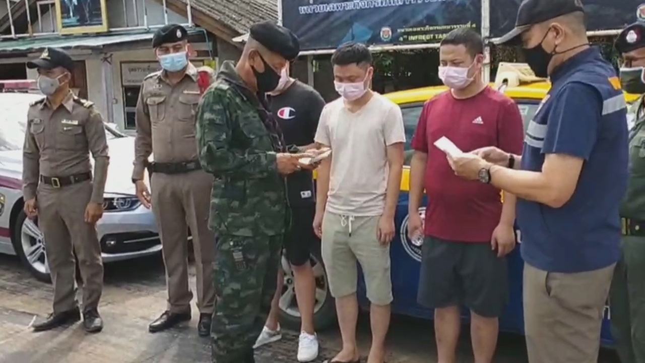 จับแรงงานเมียนมาลอบข้ามน้ำเมยเข้าไทยที่ อ.พบพระ ช่วงปิดด่านสกัดโควิด-19