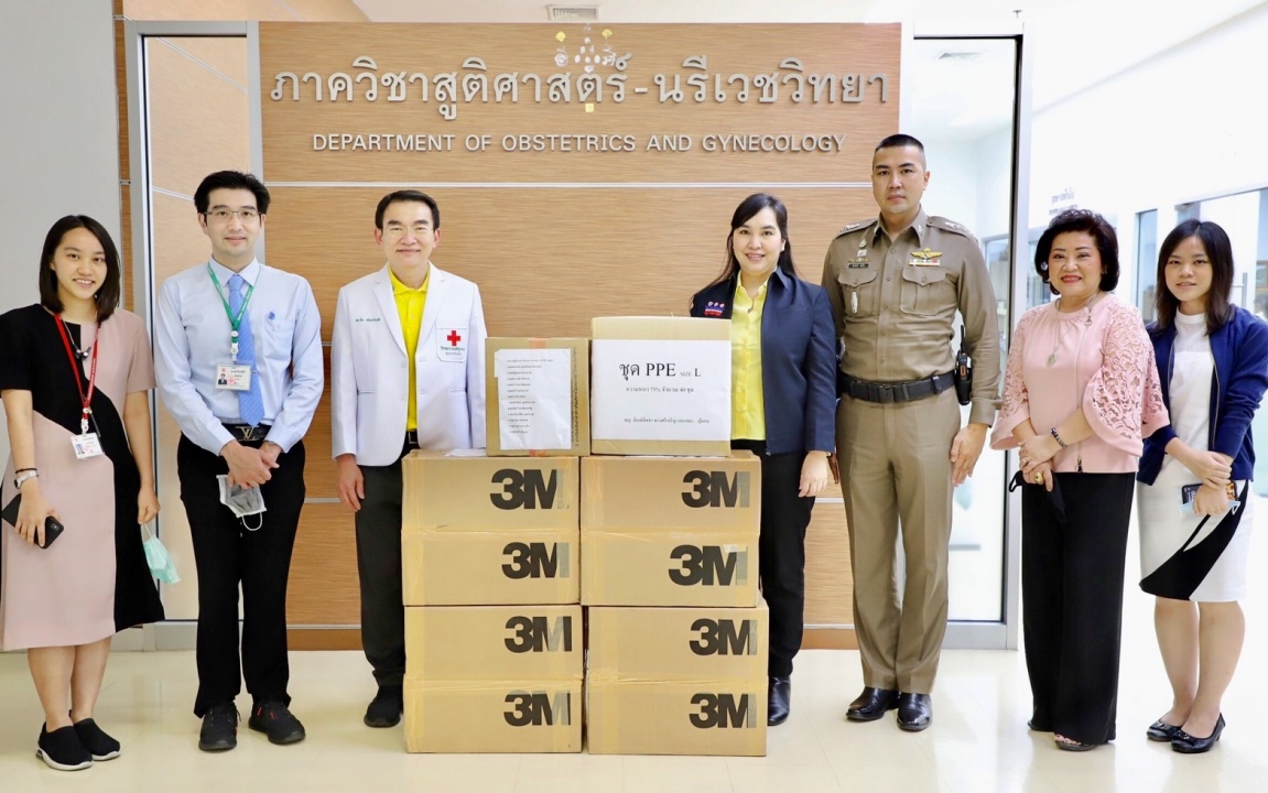 "ศิลัมพา-สืบศักดิ์" มอบ N95 รพ.จุฬาฯ ช่วยทัพหน้าปลอดภัย-ป้องโควิดฯ