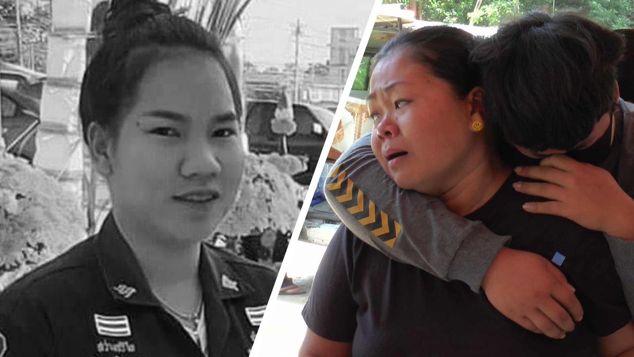 เศร้า รดน้ำศพกู้ภัยเหยื่อปิกอัพชน 4 ศพ พบสามีสาวท้องที่ตาย ยังสาหัส