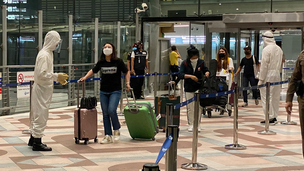 621 คนไทยกลับจาก ซูดาน อินเดีย พม่า เกาหลีใต้ ถึงบ้านเกิดไข้สูง 57 คน