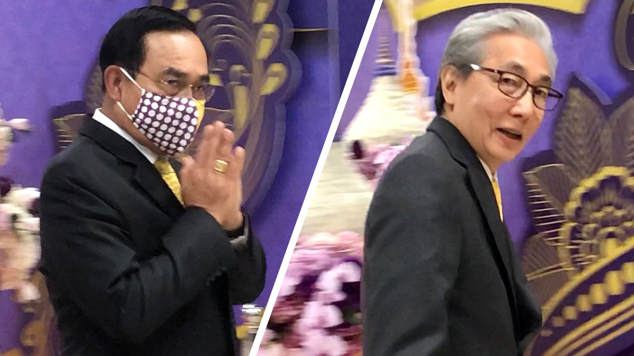 นายกฯ เข้าสภาพิจารณา ร่างพ.ร.บ.งบประมาณ ปี 64 -สมคิด ยังไม่พูดแค่ยิ้ม 