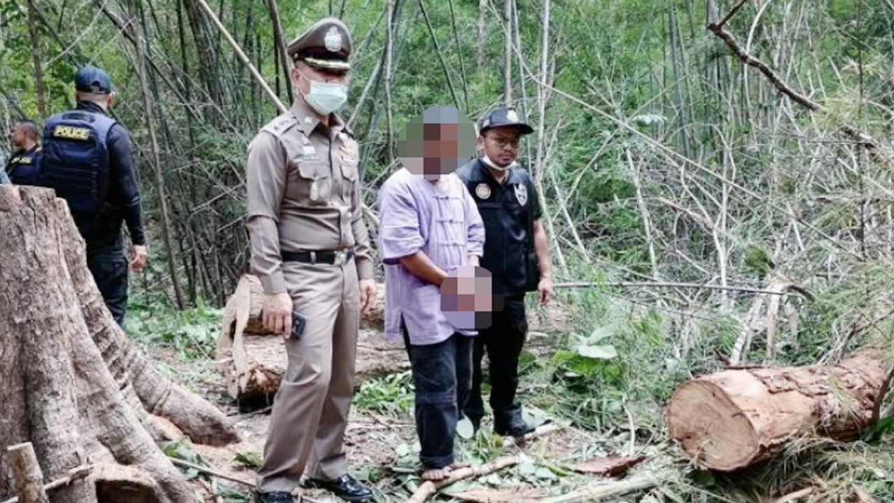 ตร.ตากคุมตัวหนุ่มใหญ่วัย 48 ปี มอดไม้ยิง จนท.พิทักษ์ป่าดับ ไปทำแผน