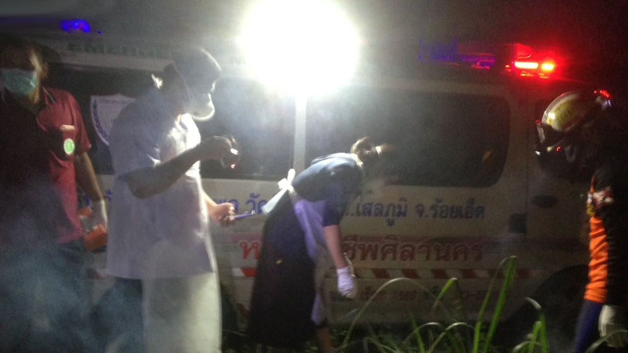 หนุ่มร้อยเอ็ดออกหาหนูนา ลื่นตกสระจมน้ำดับกลางทุ่ง