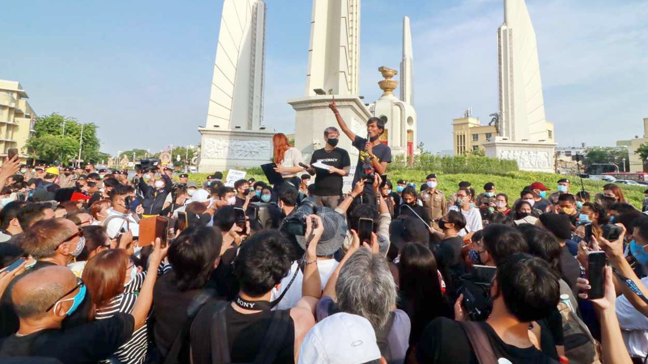 ตำรวจยืนยัน "ไม่มีชายชุดดำ ไร้การคุกคาม" เยาวชนปลดแอก