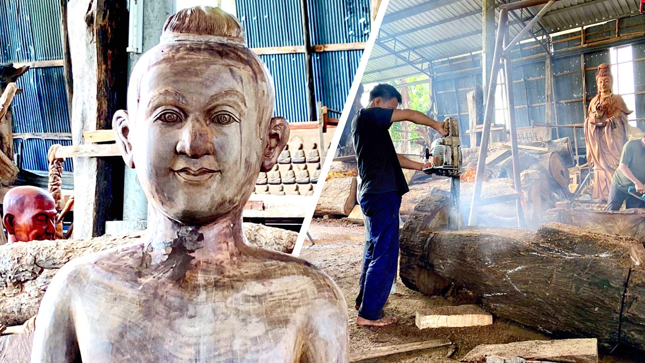 วัดห้วยมงคล เตรียมสร้าง "ไอ้ไข่" จากตะเคียน 1,000 ปี ใหญ่ที่สุดในโลก