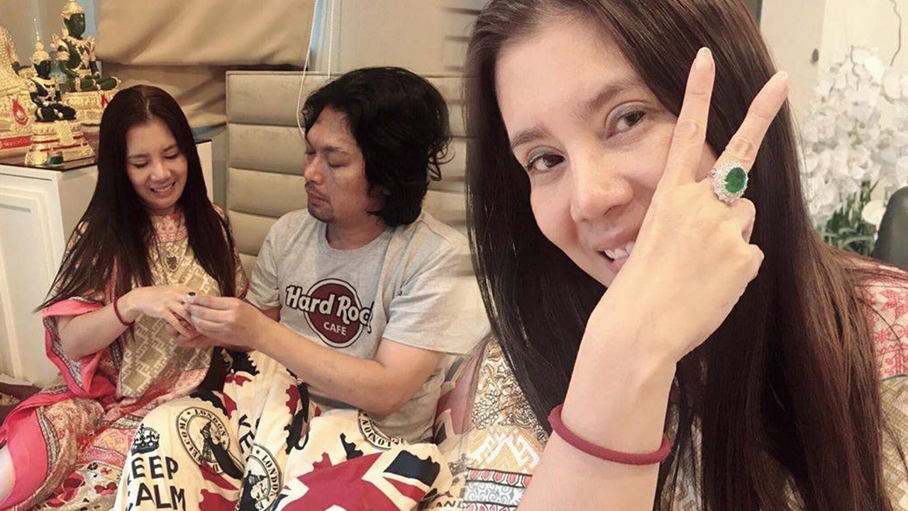 กานต์ ปลื้ม เสก โลโซ ให้แหวนมรกตล้อมเพชร 13 กะรัต เป็นของขวัญวันเกิด