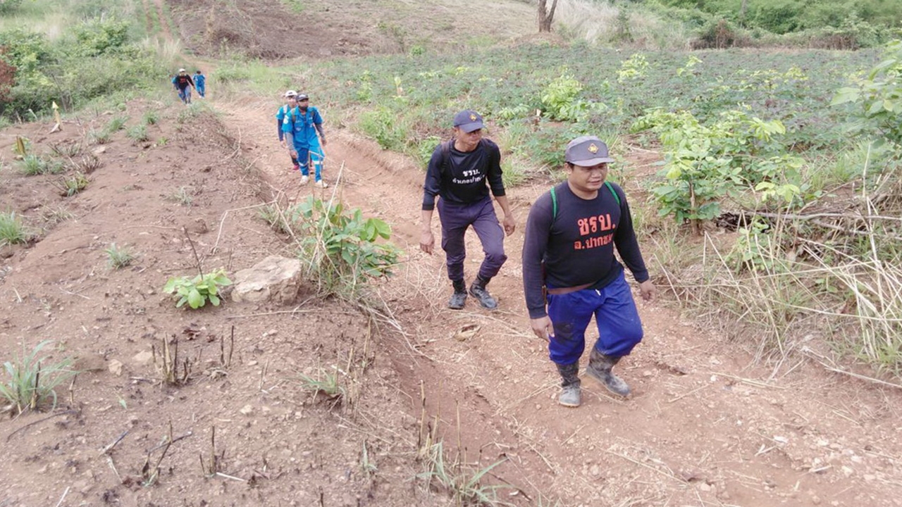 อดีตพรานป่าพิการหูหนวกหลงป่า อช.นายูงหายไป 3 วัน ระดมคนนับร้อยออกตามหา