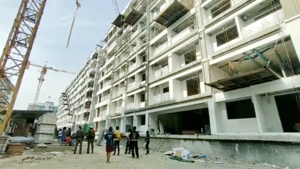 เคราะห์ร้าย กระเบื้องชั้น 7 ตกทับคนงานกัมพูชา ดับสยองคาโครงการคอนโดหรู