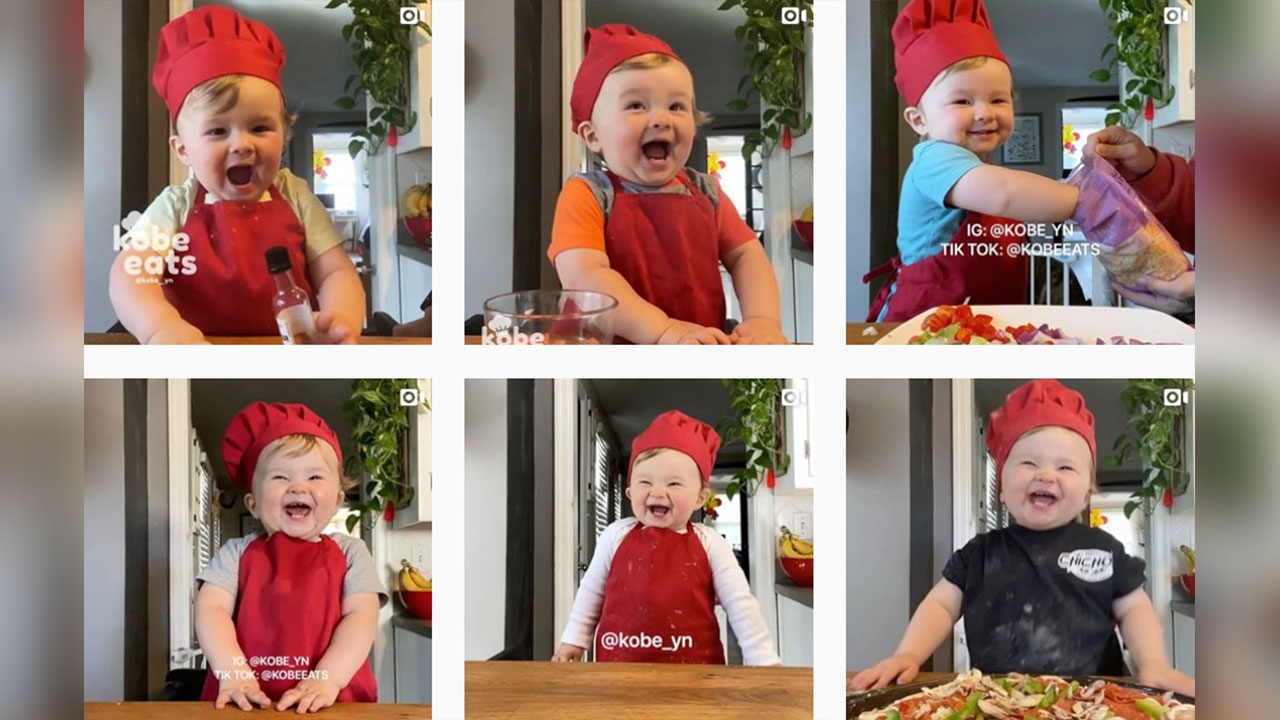 เชฟหนูน้อยอายุ 1 ขวบ ดังสนั่น IG ยอดติดตาม 1.3 ล้านคน (คลิป)