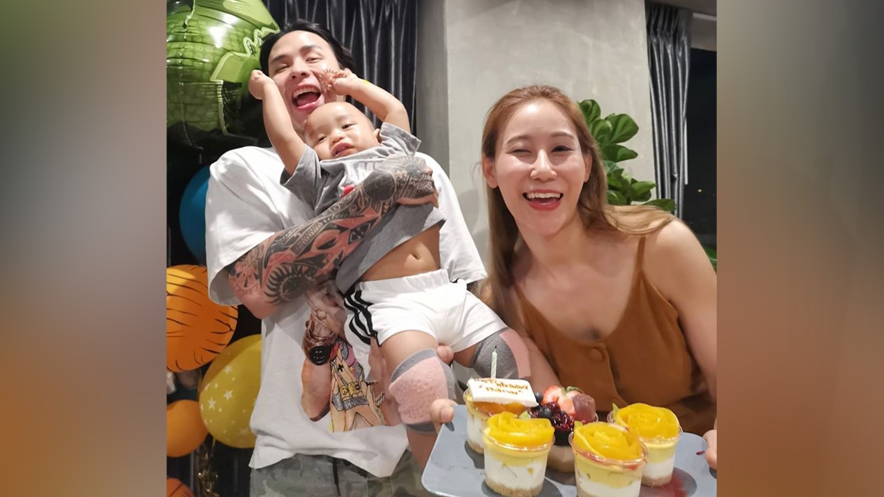 พร้อมหน้าสุดอบอุ่น แทค-ไฮโซเบลล์ จัดวันเกิดฉลองครบ 1 ขวบน้องภารัน (คลิป)