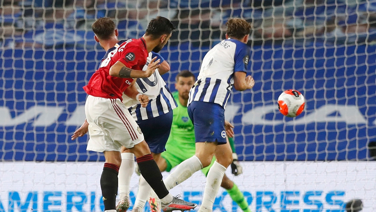 บรูโนสุดจัด แมนยูฯ บุกอัด ไบรจ์ตัน 3-0 จี้ท็อปโฟร์พรีเมียร์ลีก