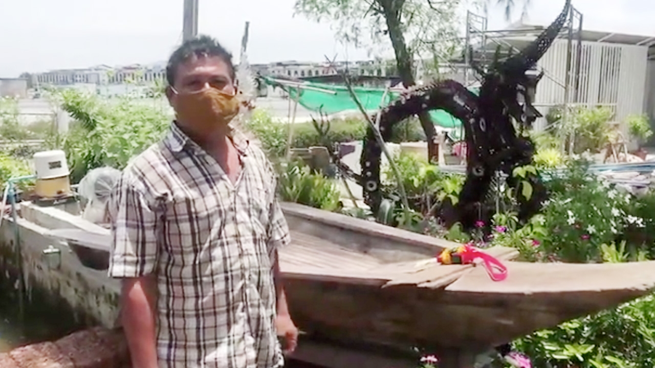 ขอโชค "เรือไม้ตะเคียน" โบราณ คนรักหวยชอบ "เลขเด็ด" ความยาวเรือ 286 ซม.
