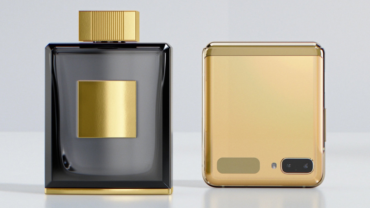 Galaxy Z Flip สีทอง Mirror Gold สมาร์ทโฟนพับได้จาก Samsung