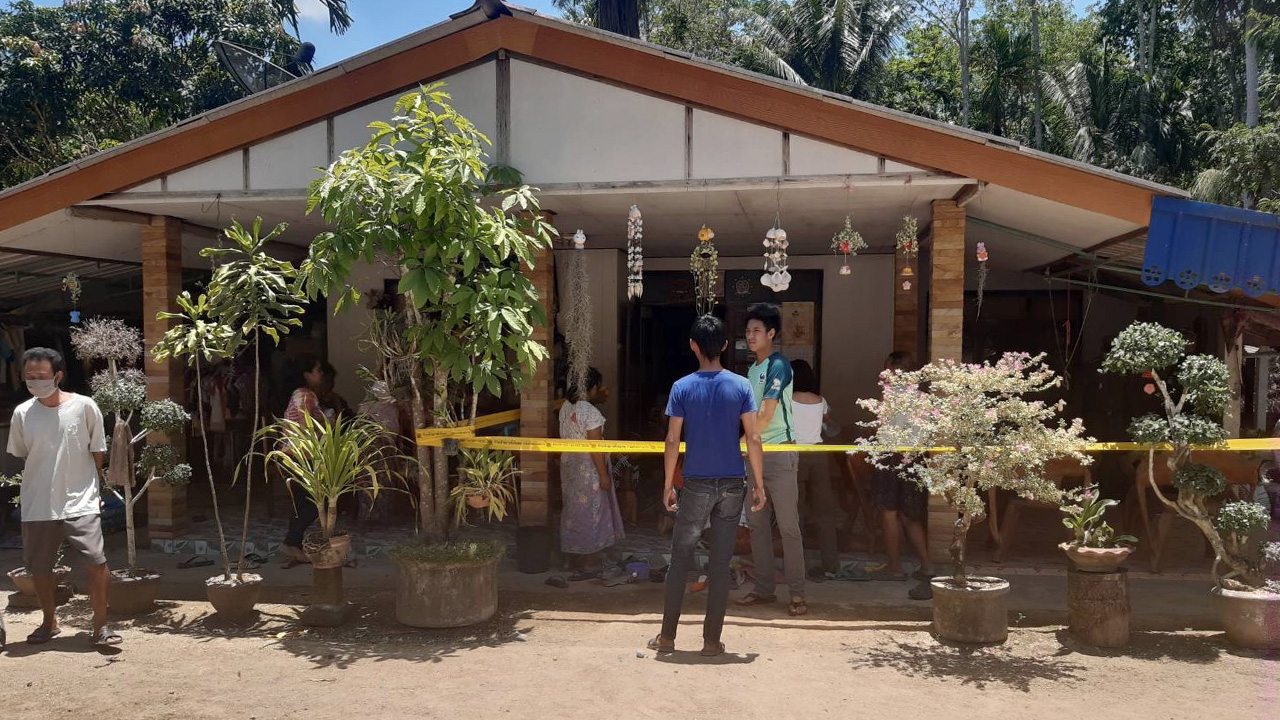 ผู้ช่วยผู้ใหญ่บ้าน เมืองคอนยิงตัวดับ เมียรู้เอามีดแทงตัวเองหวังตายตาม