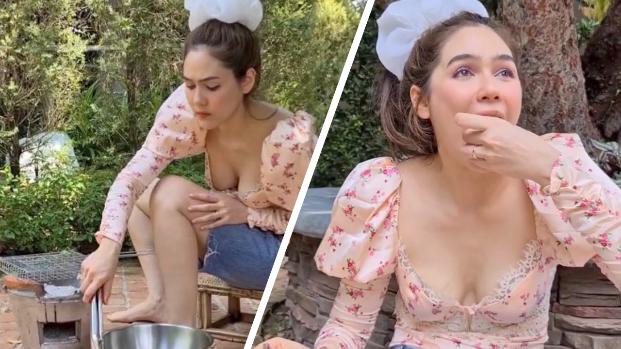 ชมพู่ อารยา ย่างเนื้อกินที่บ้านสุดฟิน แต่งานนี้หลายคนโฟกัสผิดจุด (คลิป)