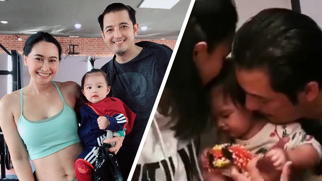 ชมความน่ารัก หนุ่ม ศรราม อุ้ม น้องวีจิ กราบ แม่ติ๊ก วันเกิด 1 ขวบ (คลิป)