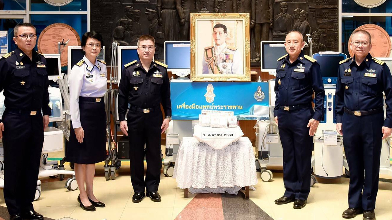 "ในหลวง" พระราชทาน เครื่องช่วยหายใจ 7 เครื่อง ให้ รพ.ภูมิพลอดุลยเดช 