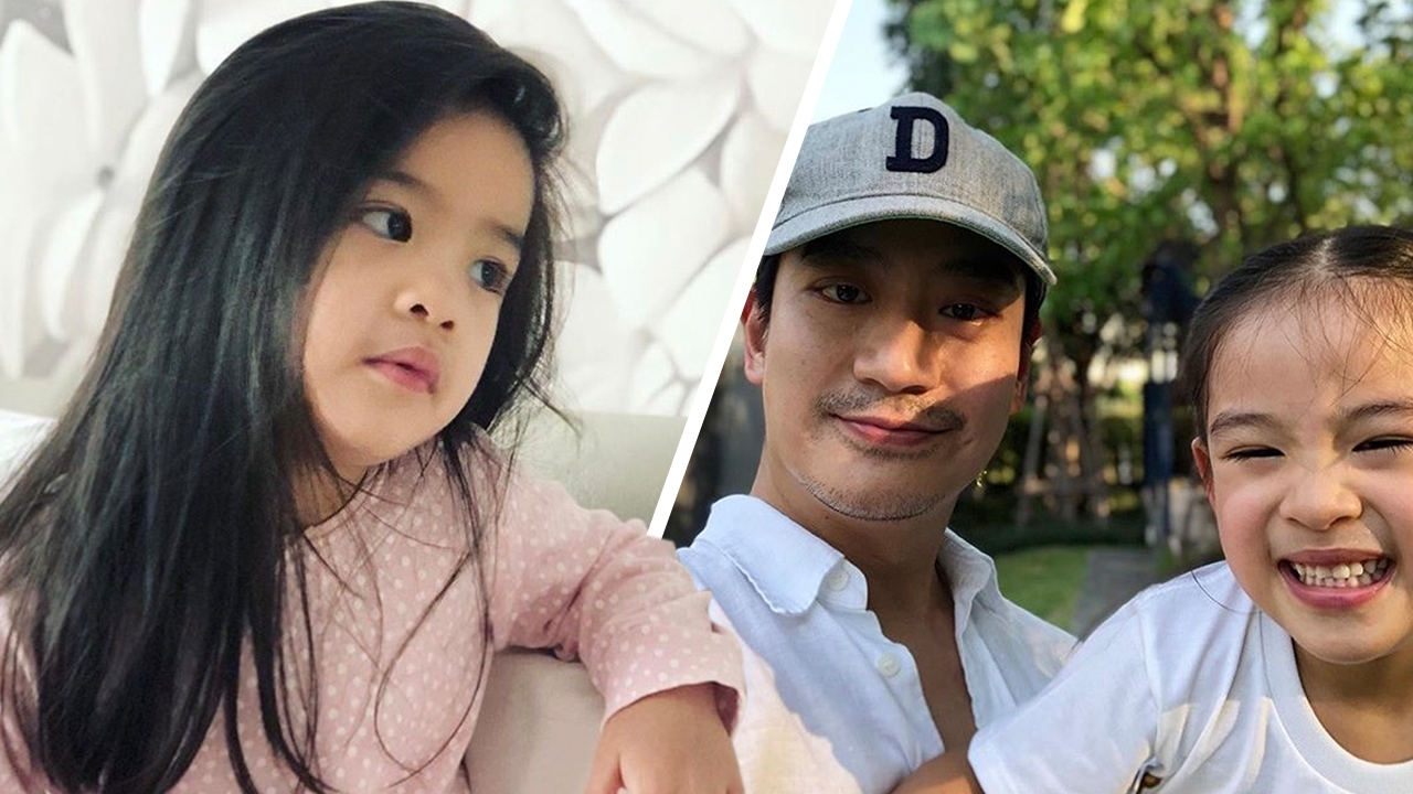 พ่อโอ๊ค เตรียมไว้หนวด น้องอลิน ส่อแววสวยแต่เด็ก ยิ่งโตออร่ายิ่งพุ่ง  