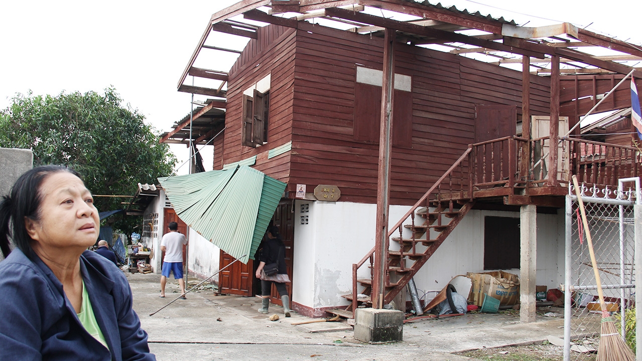 ตำบลเวียงที่ อ.เชียงของ โดนพายุลูกเห็บถล่มหนักสุด เสียหายกว่า 500 หลัง 