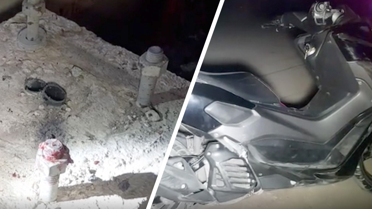 หนุ่ม 18 ควบ จยย.เสียหลักชนขอบถนน กำลังก่อสร้าง หัวฟาด ดับ 1 เจ็บ 1